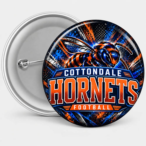 Cottondale Hornets 3-Inch Button