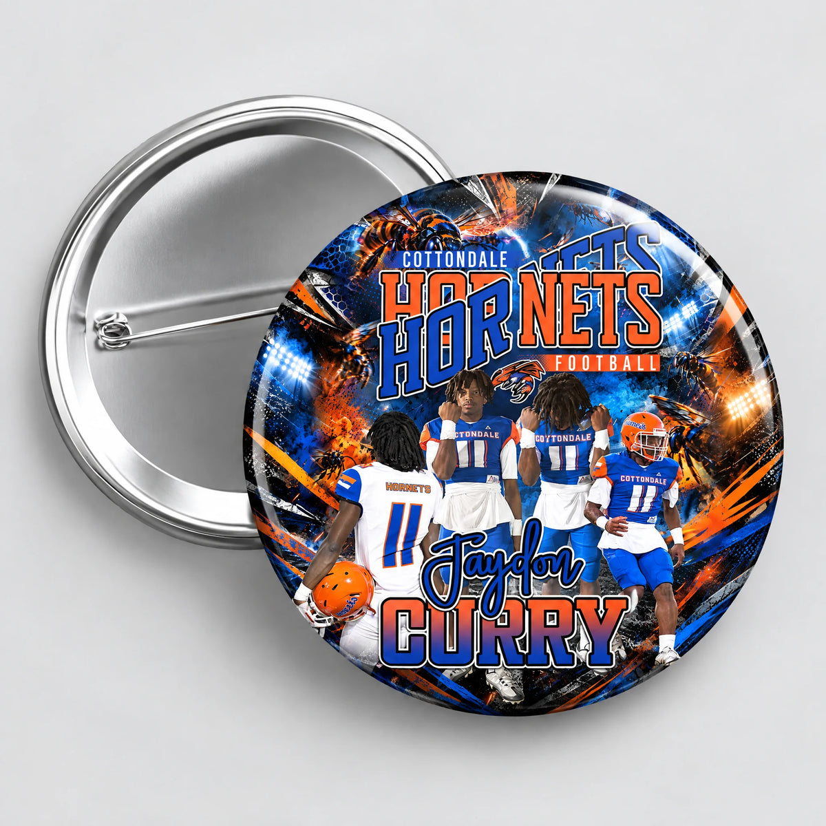 Cottondale Hornets Personalized Button Set