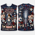 Premium shirt: printed front and printed back, two views of one shirt