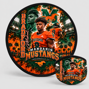 Michael Bradford Round Foldable Fan — choose one fan style