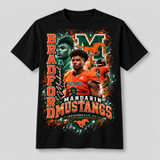 Michael Bradford Black Center-Print Shirt — choose one shirt style
